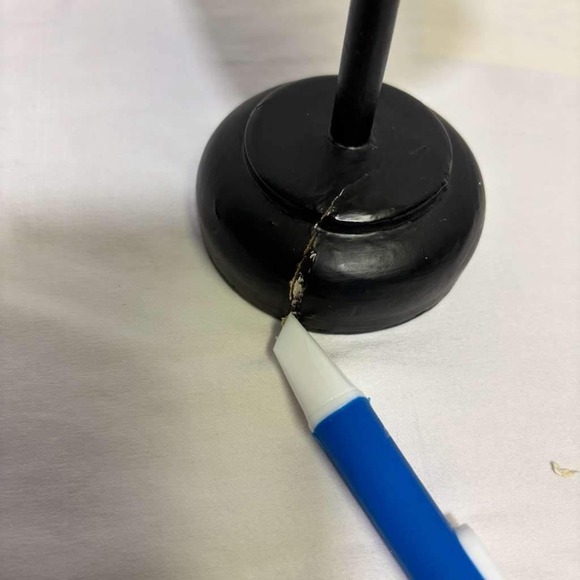 Folk Art Cat Head Sculpture Statue on Stand Whimsical Home Decor Display *READ* - Picture 3 of 4